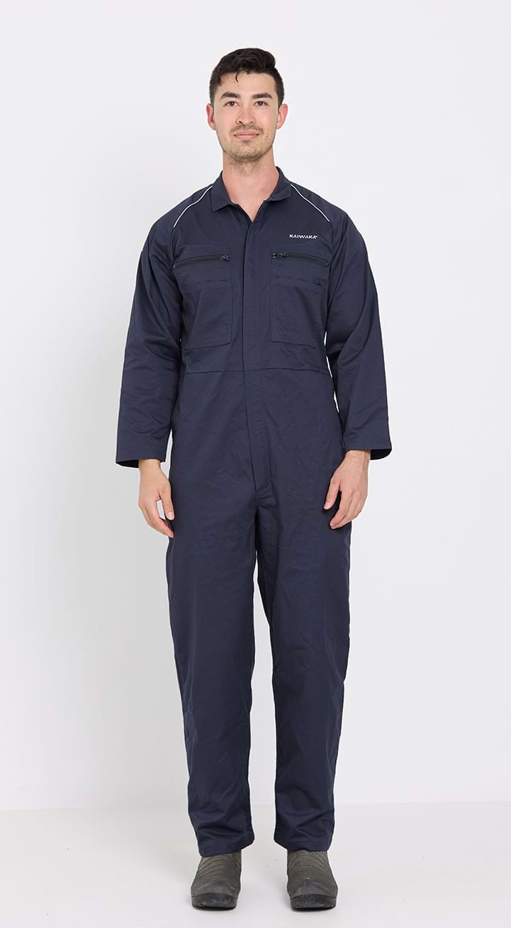 Men's Long Sleeve Overalls Durable Farm Workwear Kaiwaka