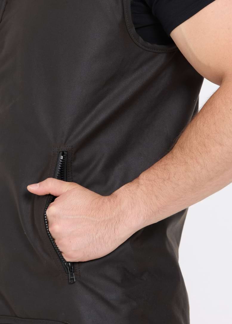 Oilskin Sleeveless Vest