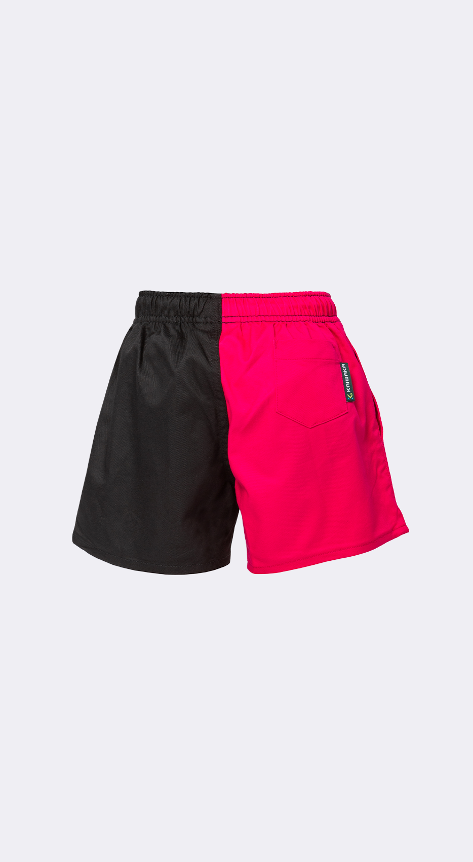 Kids Pink & Black Rugby Shorts