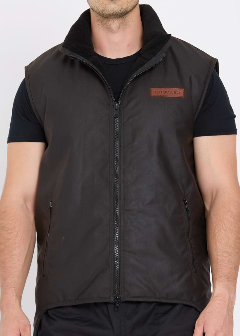 Oilskin Sleeveless Vest